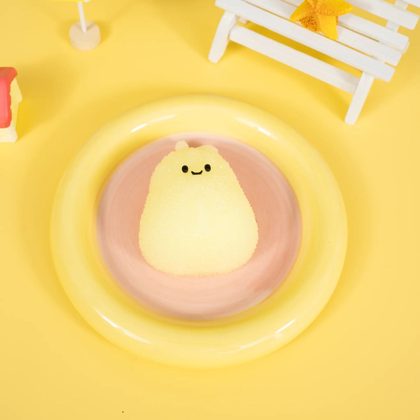 80G Smiling Plush Pear Taba Squishy