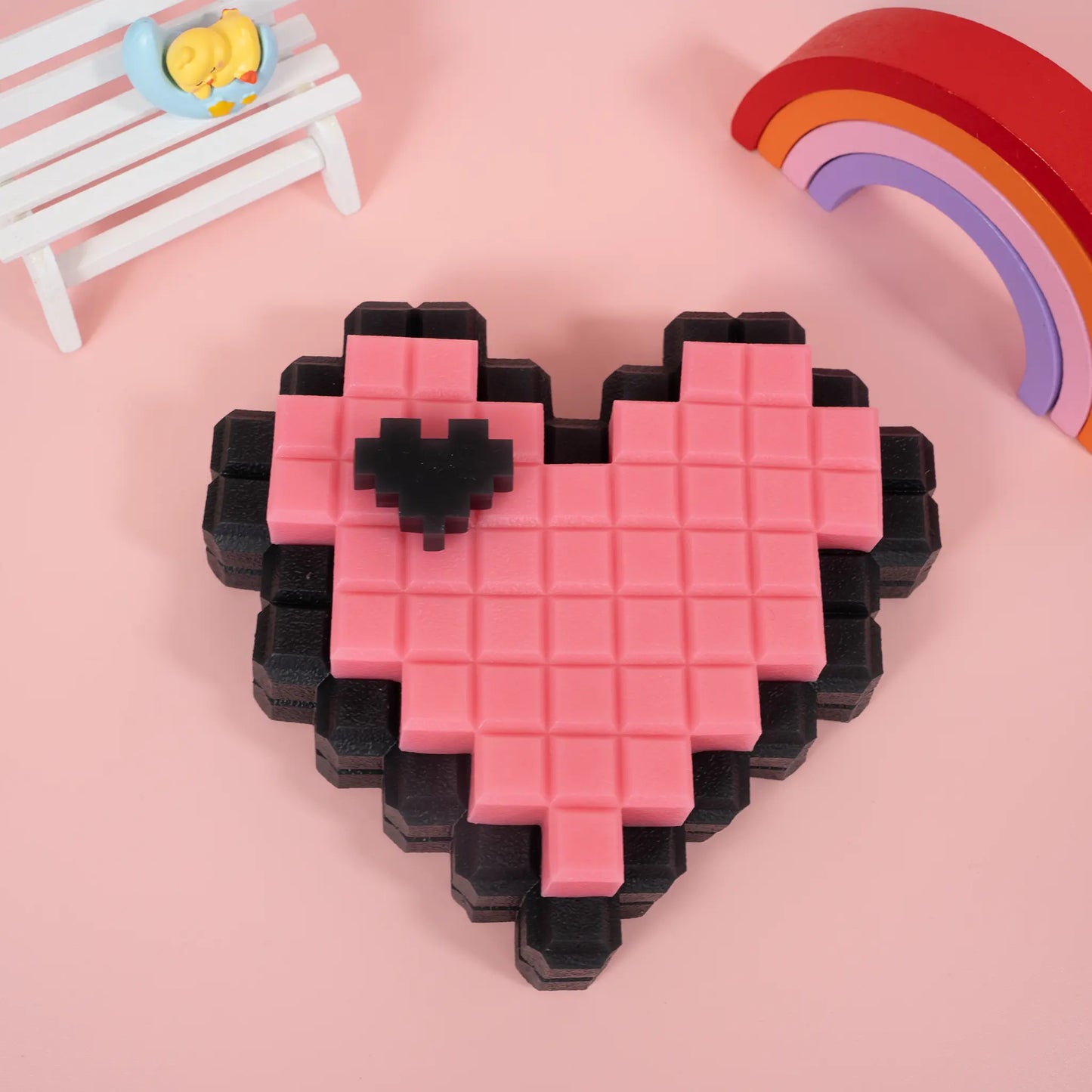 830G Parisian Pixel Heart Taba Squishy