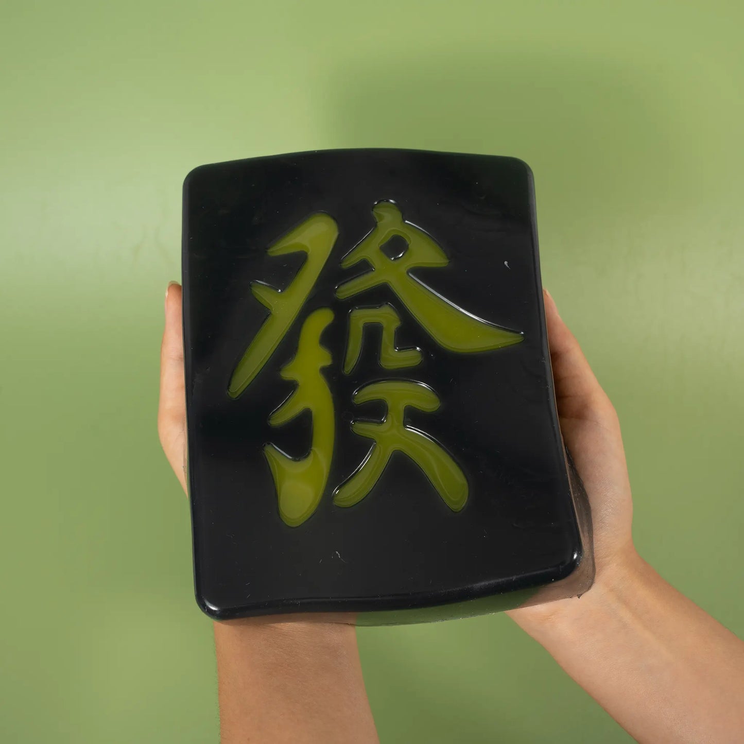 1100G Mahjong Green Dragon Tile Taba Squishy