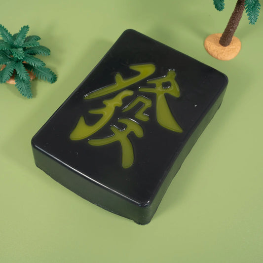 1100G Mahjong Green Dragon Tile Taba Squishy